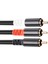 Rca Y Adaptörü Subwoofer Y Kablosu 1x Rca - 2x Rac Ses Kablosu, 3 Metre (Yurt Dışından) 4