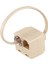 RJ11 6P4C 2 Çıkışlı Telefon Jakı Hattı Ayırıcı Adaptör Bej (Yurt Dışından) 1