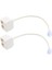 2x Rj 11 6p 4 C Konektörü 2 x Jak Bağlantı Noktası M / F Ayırıcı Telefon Adaptör Kablosu Bej (Yurt Dışından) 1