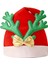 4 Paket Noel Şapka Karikatür Şapka Noel Kostüm Partisi ve Tatil Etkinliği Için Lüks Peluş Şapka (Yeşil Flanel Şapka) (Yurt Dışından) 2