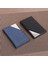 Business Card Holder, Slim Professional 2 Packs Pu Leather+Stainless Steel Business Card Case For Traveling And Business-Black And Blue (Yurt Dışından) 4