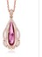 Romantik Sevgililer Yeni Yıl Hediyesi Mücevher Kolye, Kadınlar Için Kristal Kolye Kolye Takı Kadınlar Için Birthstone Kolye, Kristal Çiçekler (Yurt Dışından) 1