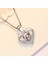 S925 Gümüş Şanslı Aşk Kalp Kolye Kadın Kızı Kız Arkadaşı Için (Yurt Dışından) 3