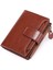 Smart Anti-Theft Gps Vertical Men's Women's Wallet Slim Tri-Fold Cowhide Leather Men's Uk Multi Card Sleeve And Card Holder, Wallet With Rfıd Blocking And Zipper Coin Pocket (Yurt Dışından) 1