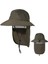 Güneş Koruyucu Şapka Boyun Kapaklı Geniş Kenarlı Balıkçı Şapkası, Balıkçı Şapkası Erkek ve Kadın Güneş Koruyucu Güneşlik Balıkçı Şapkası (Armygreen) (Yurt Dışından) 1