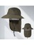 Güneş Koruyucu Şapka Boyun Kapaklı Geniş Kenarlı Balıkçı Şapkası, Balıkçı Şapkası Erkek ve Kadın Güneş Koruyucu Güneşlik Balıkçı Şapkası (Armygreen) (Yurt Dışından) 2