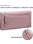 Women's Wallet Rfıd Blocking Leather Zipper Wallet Clutch Wrist Strap Travel Long Wallet, Rfid Wallet (Brown) (Yurt Dışından) 4