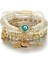 Adet Bileklik Boho Charms Streç Istiflenebilir Bilezik El Yapımı Çok Renkli Kristal Boncuklu Şanslı Koruma Bilezik Strand Bilezik (Yurt Dışından) 1