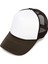 Ayarlanabilir Snapback Askılı Iki Renkli Trucker Şapka Yazlık Örgü Şapka, Kahverengi Beyaz (Yurt Dışından) 1