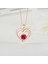 Romantik Sevgililer Yeni Yıl Hediyesi Mücevher Kolye, Kadınlar Için Kristal Kolye Kolye Takı Kadınlar Için Birthstone Kolye, Kelebek (Yurt Dışından) 4