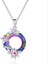 Romantik Sevgililer Yeni Yıl Hediyesi Mücevher Kolye, Kadınlar Için Kristal Kolye Kolye Takı Kadınlar Için Birthstone Kolye, Kristal Gül (Yurt Dışından) 1