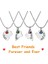 Best Friends Forever And Ever Kolye Kristal Kırık Kalp Charm Kolye Seti Dostluk Kolye (Yurt Dışından) 2