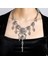 Kafatası Bildirimi Kolye-Gotik Vintage Bohem Etnik Çingene Bildirimi Festivali Önlük Kolye Takı Karnaval Cadılar Bayramı (Yurt Dışından) 3