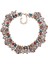 Kırmızı ve Mavikristal Rhinestone Bildirimi Kolye, Vintage Tıknaz Zincir Gerdanlık Yaka Önlük Bildirimi Kolye Kadınlar Için Moda Kostüm Takı Kolyeler (Yurt Dışından) 1