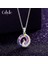 Romantik Sevgililer Yeni Yıl Hediyesi Mücevher Kolye, Kristal Kolye Kolye Takı Kadınlar Için Birthstone Kolye Kadınlar Için, Tavuskuşu (Yurt Dışından) 2