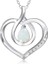 Yüksek Takı Birthstone Kolye Bayanlar Gümüş Gerçek Veya Oluşturulmuş Değerli Taşlar Sonsuza Kadar Aşk Kalp Kolye Kolye Sihirli Renk (Yurt Dışından) 1