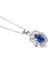 925 Ayar Gümüş Zirkon Kolye Kolye Ayçiçeği Şekli Taş Birthstone Kadınlar Için 18 Inç Gümüş Zincir ile (Yurt Dışından) 1