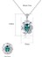 925 Ayar Gümüş Zirkon Kolye Kolye Ayçiçeği Şekli Taş Birthstone Kadınlar Için 18 Inç Gümüş Zincir ile (Yurt Dışından) 5