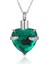 Hatıra Takı Birthstone Kristal Urn Kolye Kalp Anıt Hatıra Kolye Kül Tutucu Kremasyon Takı Külleri (Koyu Yeşil) (Yurt Dışından) 1