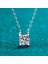 Moissanite Kolye Kolye 1ct 18K Beyaz Altın Kaplama Gümüş D Renk Kadınlar Için Ideal Kesim Pırlanta Kolye (Yurt Dışından) 2