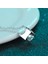 Moissanite Kolye Kolye 1ct 18K Beyaz Altın Kaplama Gümüş D Renk Kadınlar Için Ideal Kesim Pırlanta Kolye (Yurt Dışından) 3