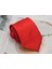 Iş Amaçlı Gündelik Erkek Kravat, Polyester Ipek Dimi, El Yapımı Düz Renk Kravat, Kırmızı (Yurt Dışından) 3
