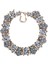 Kristal Rhinestone Bildirimi Kolye, Vintage Tıknaz Zincir Gerdanlık Yaka Önlük Bildirimi Kolye Kadınlar Için Moda Kostüm Takı Kolyeler… (Açık Mavi) (Yurt Dışından) 1