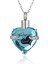 Hatıra Takı Birthstone Kristal Urn Kolye Kalp Anıt Hatıra Kolye Kül Tutucu Kremasyon Takı Külleri (Gök Mavisi) (Yurt Dışından) 1