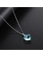 Hatıra Takı Birthstone Kristal Urn Kolye Kalp Anıt Hatıra Kolye Kül Tutucu Kremasyon Takı Külleri (Gök Mavisi) (Yurt Dışından) 2
