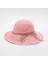 Kadın Yaz El Dokuma Katlanabilir Geniş Kenarlı Balıkçı Rafya Hasır Şapkası (Pembe) (Yurt Dışından) 1