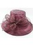 Kadın Büyük Çiçek Kentucky Derby Çay Partisi Fascinator Şapka Kilise Kokteyl Paskalya Ingiliz Organze Elbise Şapka Kap Başlıklar (Yurt Dışından) 1