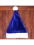 Mavi Peluş Tatil Noel Noel Baba Şapkası (Yurt Dışından) 2
