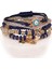 Adet Bileklik Boho Charms Streç Istiflenebilir Bilezik El Yapımı Çok Renkli Kristal Boncuklu Şanslı Koruma Bilezik Strand Bilezik (Yurt Dışından) 1