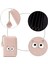 Sevimli Küçük Kedi Desenli Kart Tutucu - Akordeon Fermuarlı Kart Kılıfı Nakit Cepli Bozuk Para Cüzdanı Pençe Kolyeli Cüzdan Etrafında Fermuarlı (Pembe, Akordiyen) (Yurt Dışından) 3