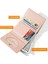 Cute Bow Wallet With Pink Stone Tri-Folded Small Wallet Cash Pocket Card Holder Id Window Purse For Women Girls (Yellow, Bow Stone) (Yurt Dışından) 2