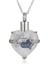 Hatıra Takı Birthstone Kristal Urn Kolye Kalp Anıt Hatıra Kolye Kül Tutucu Kremasyon Takı Külleri (Sütlü) (Yurt Dışından) 1