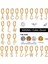 Avekı 18K Zarif Altın Kaplama Açacağı Kübik Zirkon Harf Charm Huggie Hoop Küpeler Harfleri Az 26 Harf Charm Küpeler Kişiselleştirilmiş Minik Dangle Minimalist Ilk Takı Sembolik Hediye (Yurt Dışından) 4