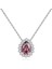 925 Ayar Gümüş Kristal Kolye Kolye 6.50 Ct Armut Şekli Taş Birthstone Kadınlar Için (Yurt Dışından) 1