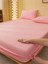 Ranforce Pamuklu Pembe Yastık Kılıflı Lastikli Çarşaf Takımı Çift Kişilik 180 x 200 2