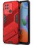 Xiaomi Redmi 10C Için Sert Pc Tpu Hibrit Düşme Önleyici Stand Telefon Kılıfı - Kırmızı (Yurt Dışından) 3