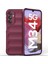 Samsung Galaxy M34 5g Için Yumuşak Tpu Kaymaz Telefon Kılıfı - Koyu Kırmızı (Yurt Dışından) 2