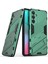 Samsung Galaxy M54 Için Sert Pc Tpu Hibrit Düşme Önleyici Stand Telefon Kılıfı - Yeşil (Yurt Dışından) 1