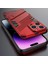 iPhone 15 Pro Max Için Sert Pc Tpu Hibrit Düşme Önleyici Stand Telefon Kılıfı - Kırmızı (Yurt Dışından) 5