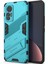 Xiaomi 12 Lite Için Sert Pc Tpu Hibrit Düşme Önleyici Stand Telefon Kılıfı - Mavi (Yurt Dışından) 3