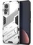 Xiaomi 12 Lite Için Sert Pc Tpu Hibrit Düşme Önleyici Stand Telefon Kılıfı - Beyaz (Yurt Dışından) 3