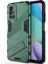Xiaomi Redmi 10 Için Sert Pc Tpu Hibrit Düşme Önleyici Stand Telefon Kılıfı - Yeşil (Yurt Dışından) 3