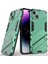 iPhone 14 Plus Için Sert Pc Tpu Hibrit Düşme Önleyici Stand Telefon Kılıfı - Yeşil (Yurt Dışından) 1