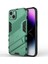 iPhone 14 Plus Için Sert Pc Tpu Hibrit Düşme Önleyici Stand Telefon Kılıfı - Yeşil (Yurt Dışından) 4