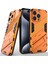 iPhone 15 Pro Max Için Sert Pc Tpu Hibrit Düşme Önleyici Stand Telefon Kılıfı - Turuncu (Yurt Dışından) 1