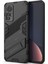 Xiaomi 12 Lite Için Sert Pc Tpu Hibrit Düşme Önleyici Stand Telefon Kılıfı - Siyah (Yurt Dışından) 3